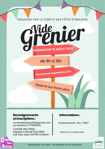 Vide Grenier à Oraison