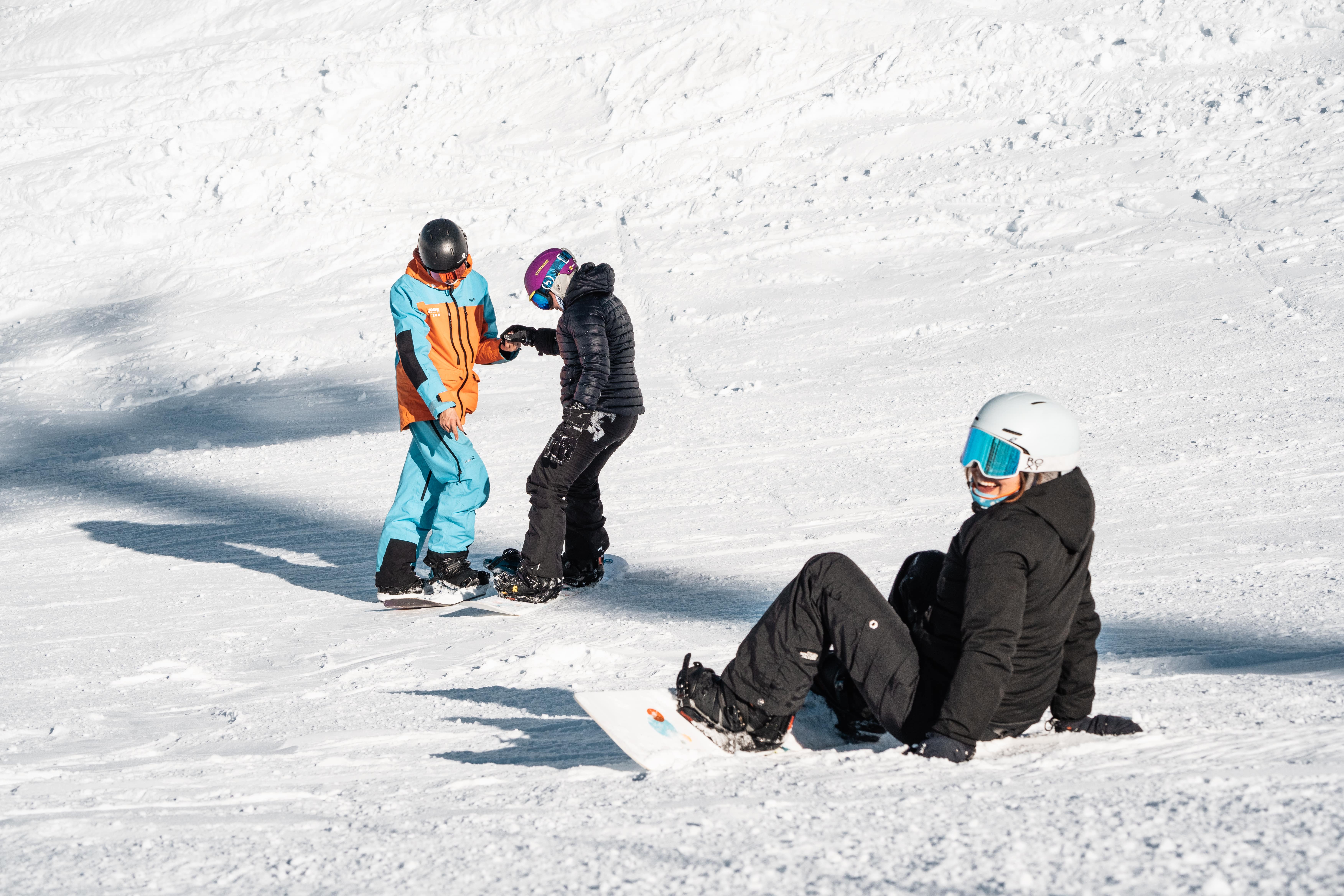 Cours de snowboard avec un moniteur Oxygène