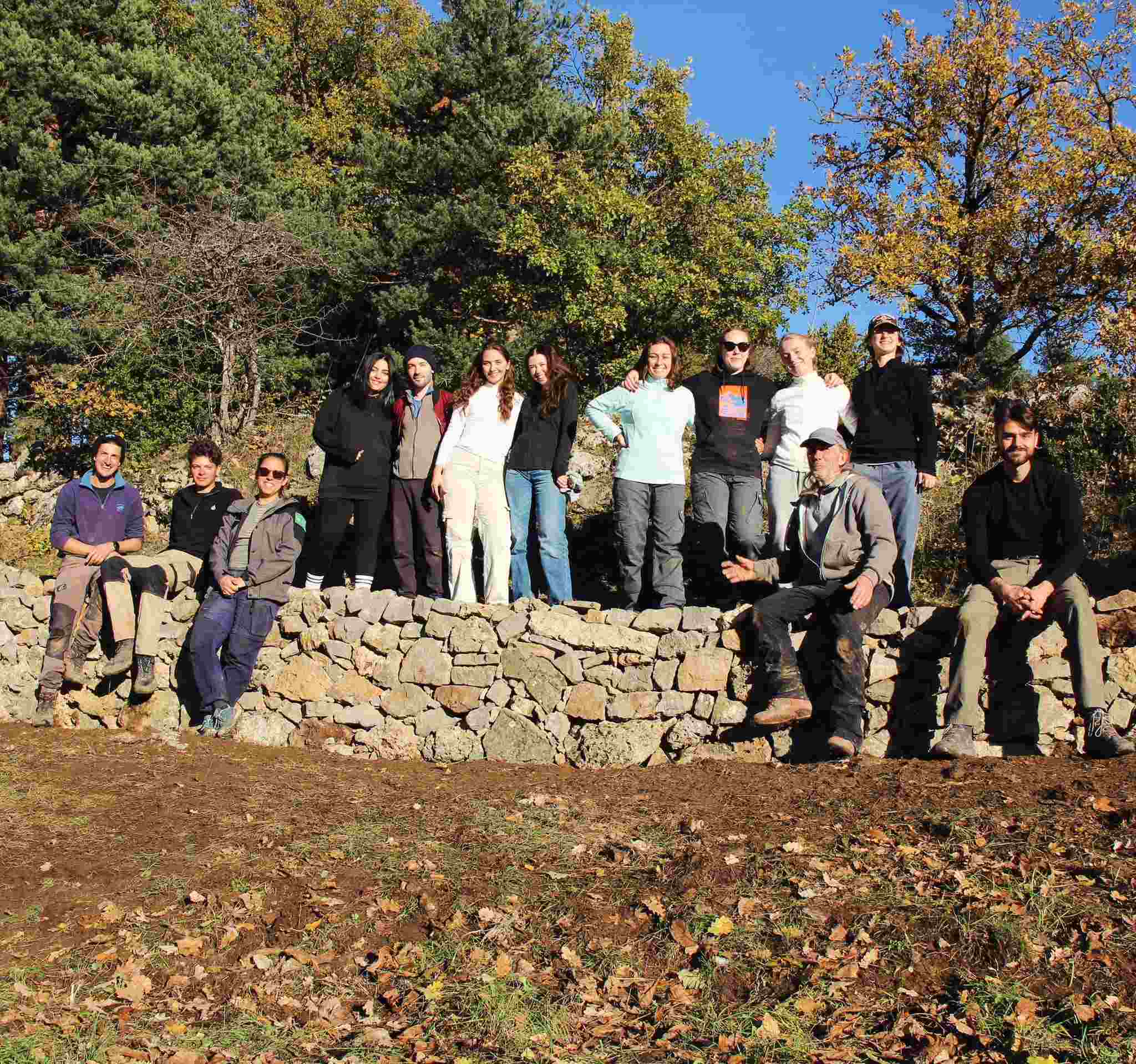 Chantier murs en pierres sèches