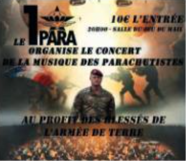 Concert de la musique des parachutistes au profit des blessés de l'armée_Pamiers