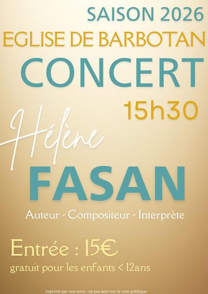 Concert Hélène FASAN à l'église de Barbotan-les-Thermes_Cazaubon