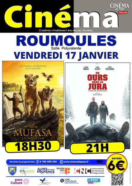 Cinéma de pays Du 1 au 17 janv 2025