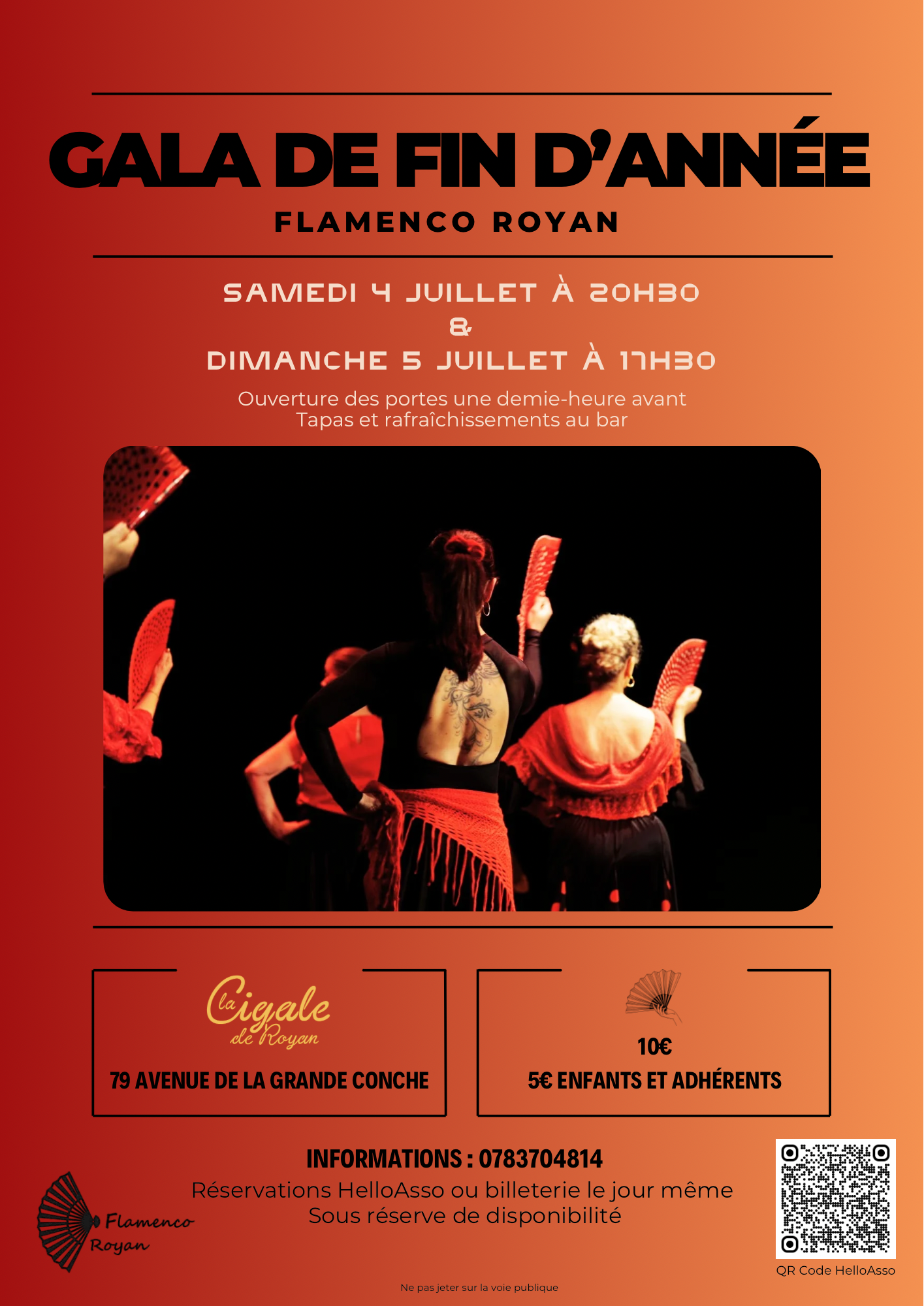 Gala de fin d'année Flamenco Royan