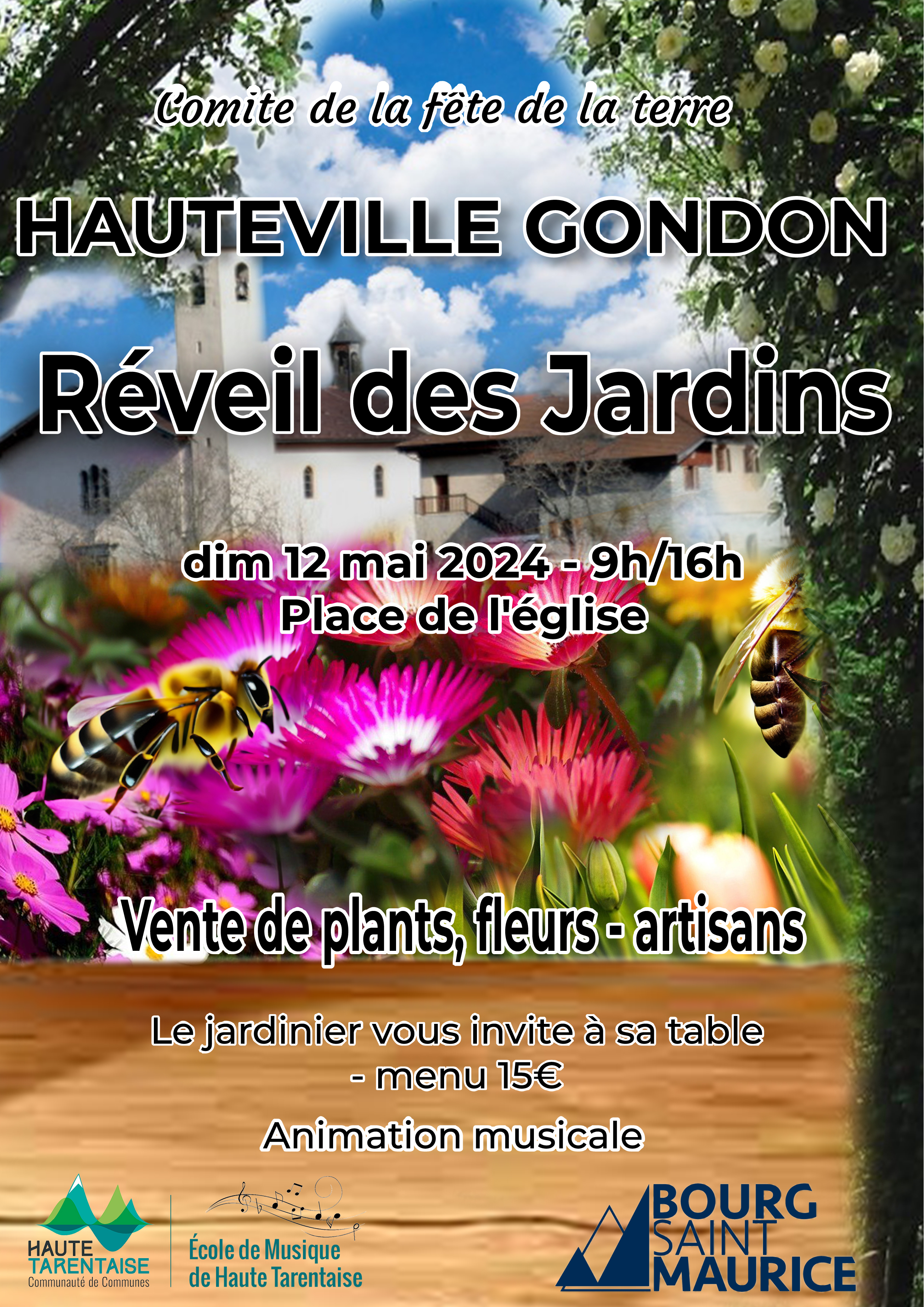 Marché aux fleurs et vide-jardin d'Hauteville-Gondon