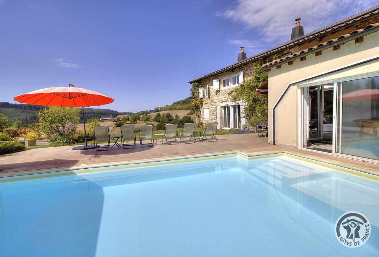 Grand Gîte - 12 personnes avec piscine privative