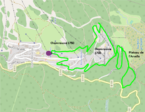 Plan circuit VTT vert n°1 Chamrousse - A la découverte du domaine de montagne