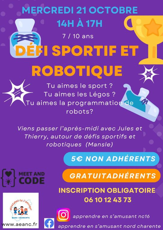 Défi sportif et robotique_Mansle-les-Fontaines
