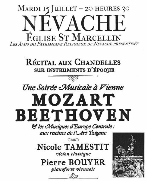 - © ©Apatren Récital au chandelles - Mozart et Beethoven à l'Eglise Saint Marcellin_Névache - © ©Apatren