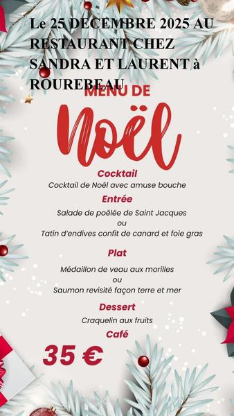Repas de Noël au Restaurant Le Beau Soleil_Upaix - © Restaurant le Beau Soleil