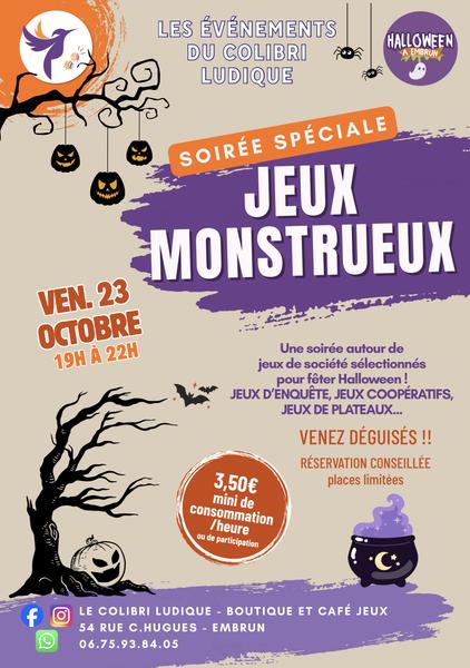 Soirée 'jeux monstrueux'