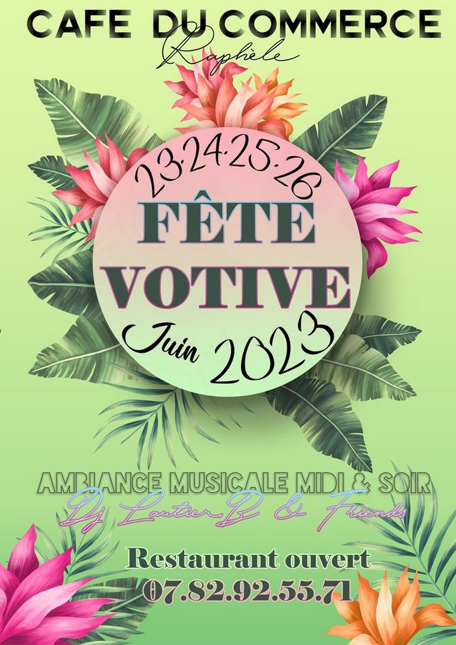 Fête votive de Raphèle au Café du Commerce