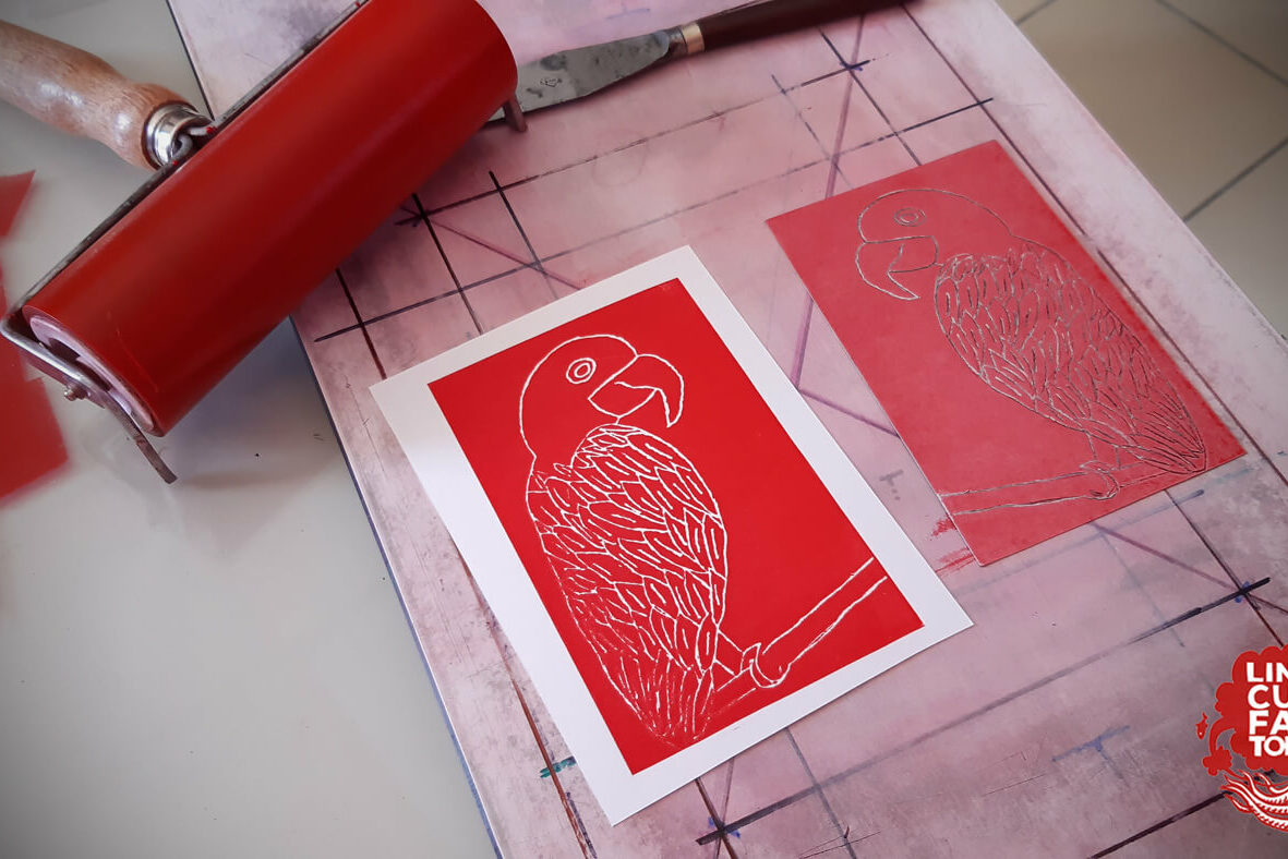 Atelier gravure sur Tetra Pak