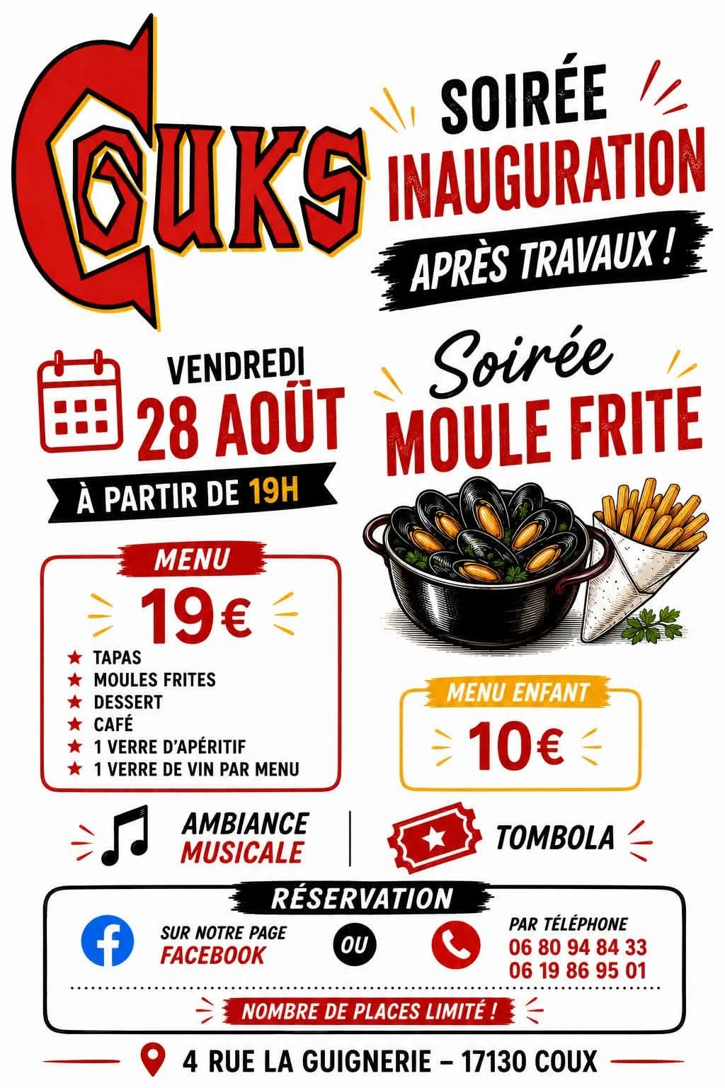 Soirée inauguration du Couks