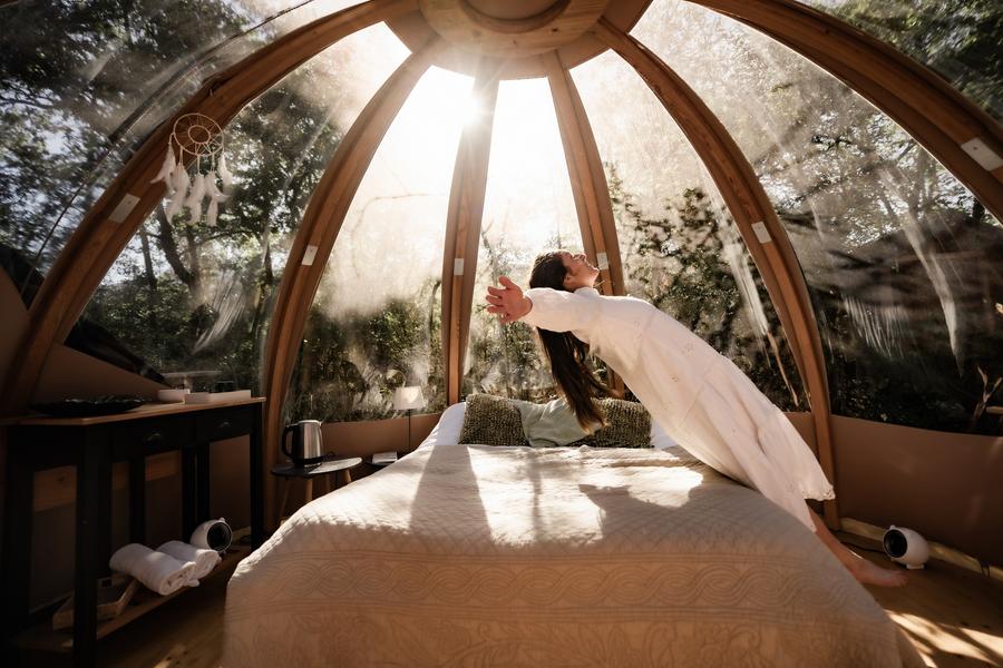 La bulle à ossature bois des Géorennes_Champfromier