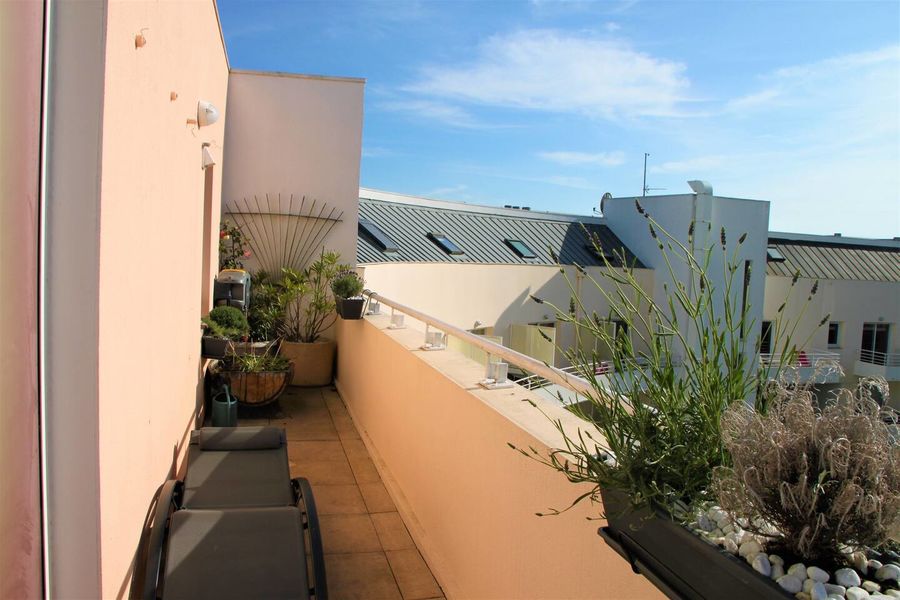 Terrasse avec transat