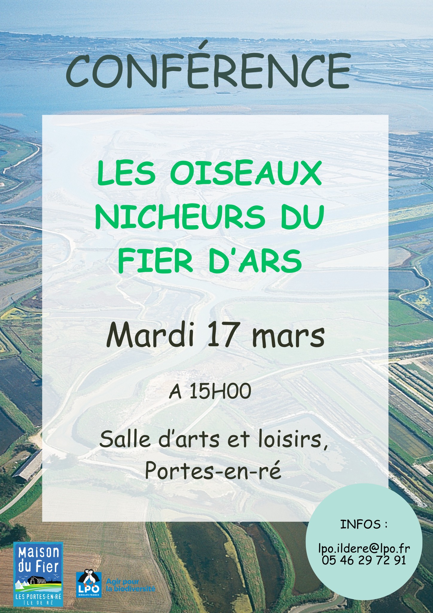 Conférence "les oiseaux nicheurs du Fier d'Ars"