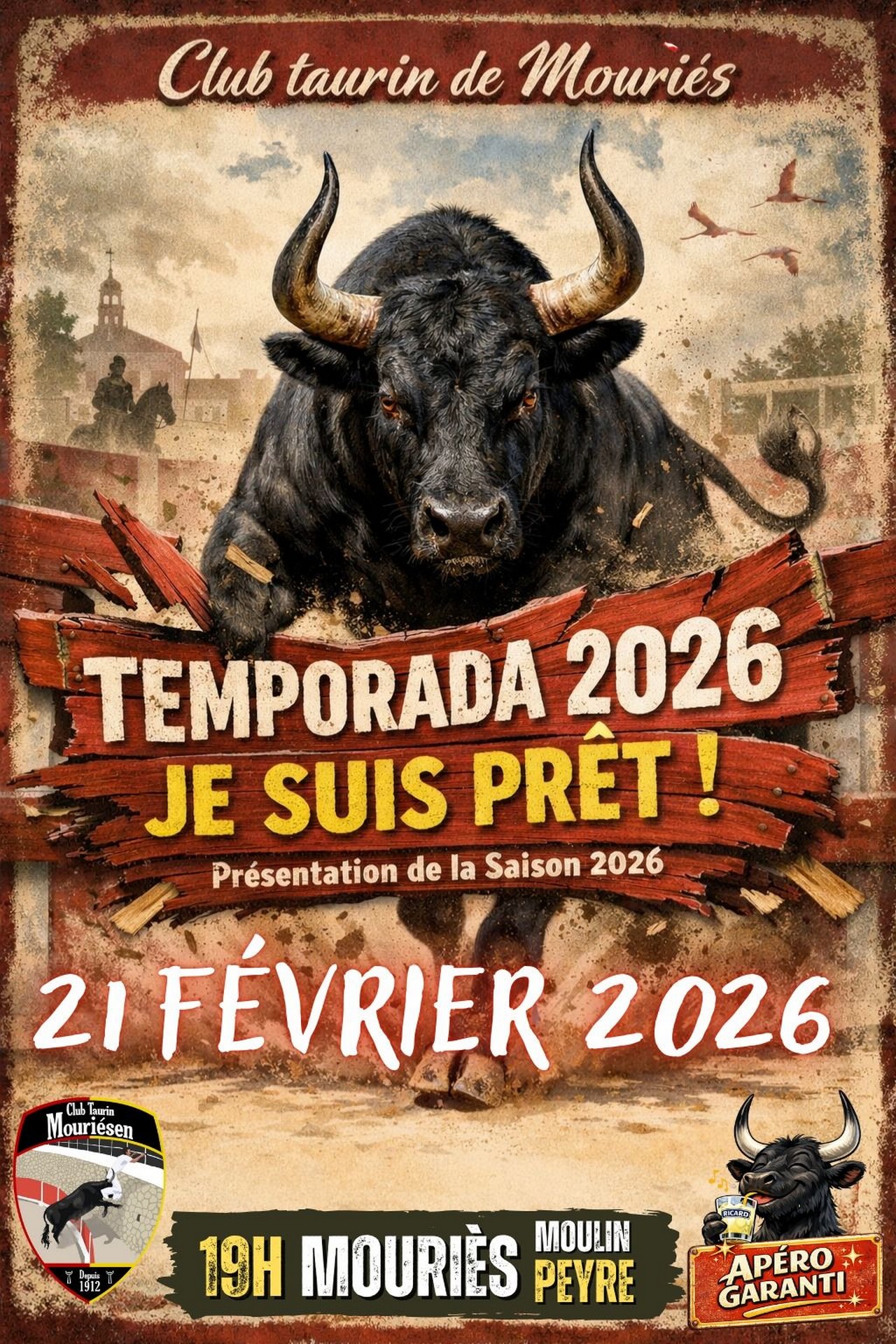 Présentation Temporada 2026 - Club Taurin Mouriésen