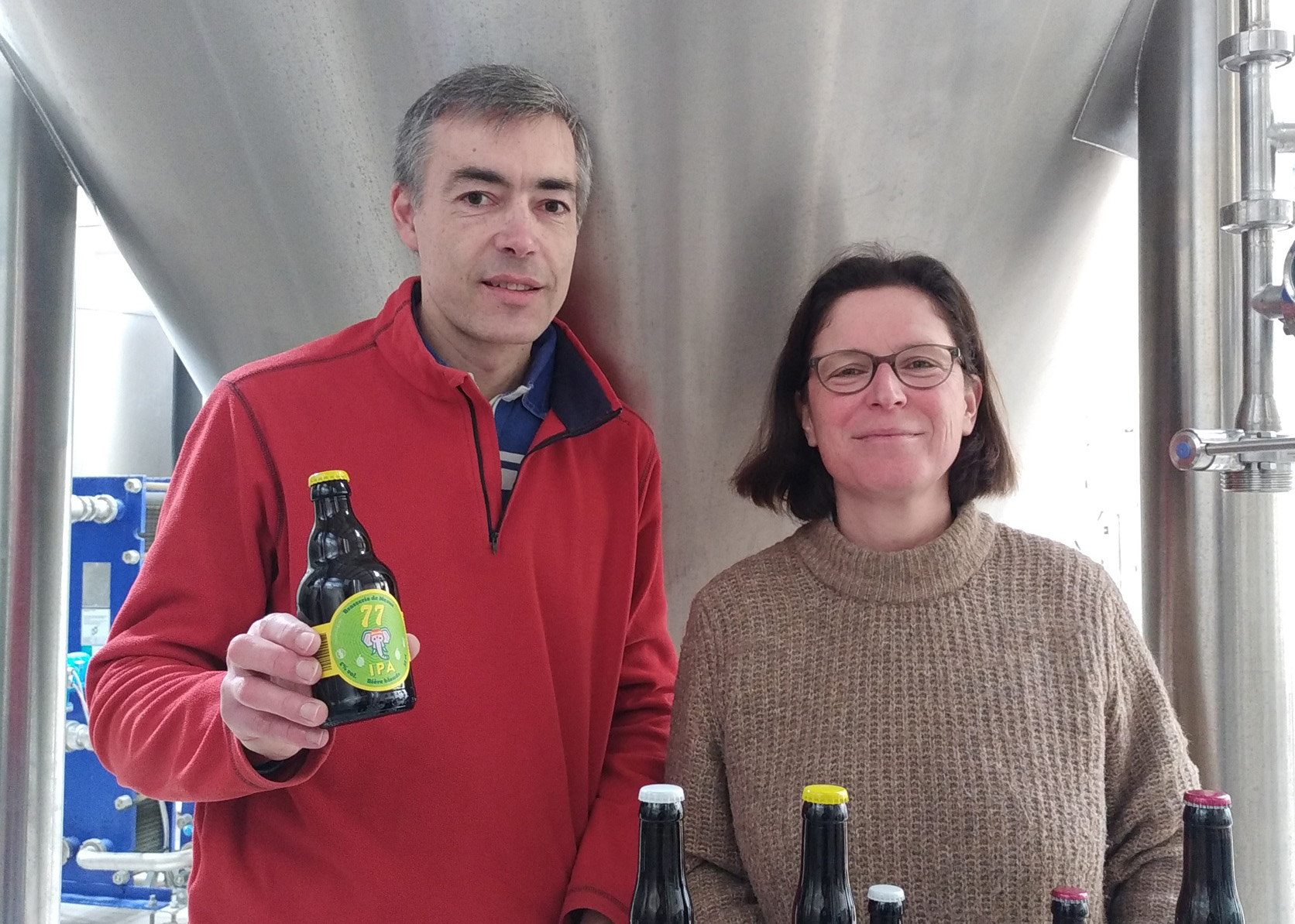 Sébastien et Ludivine, brasseurs