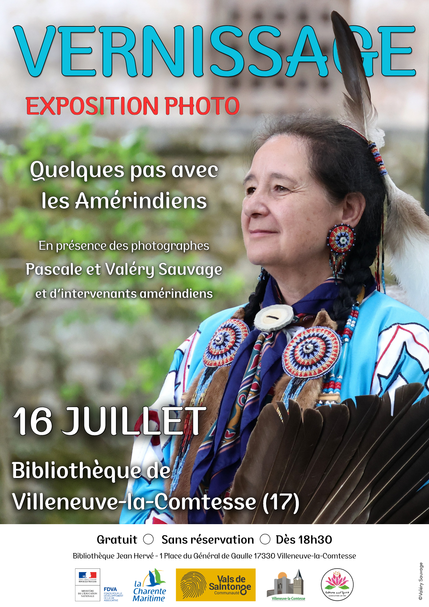 Vernissage de l'exposition photo "Quelques pas avec les Amérindiens"