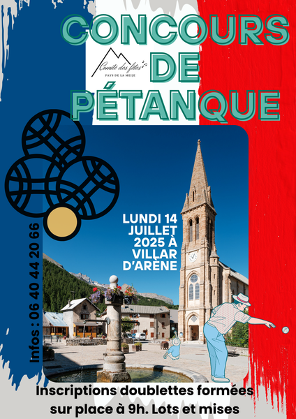 - © ©E. Chéreau Concours de pétanque du 14 juillet_Villar-d'Arêne - © ©E. Chéreau