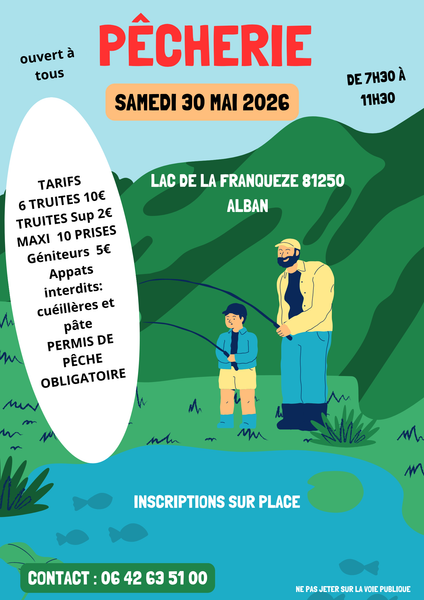 Pêcherie au Lac de la Franquèze