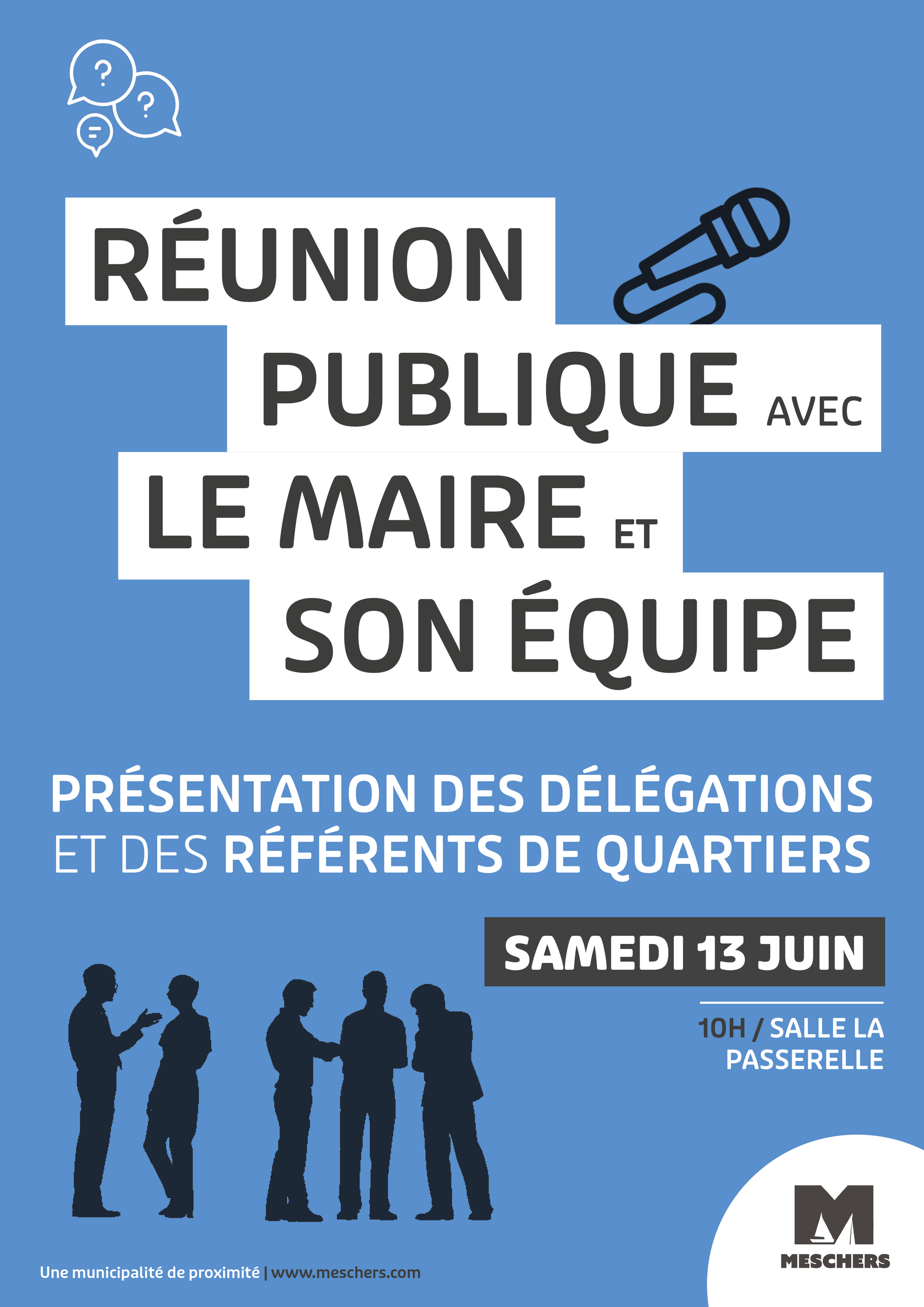 Réunion publique de la municipalité