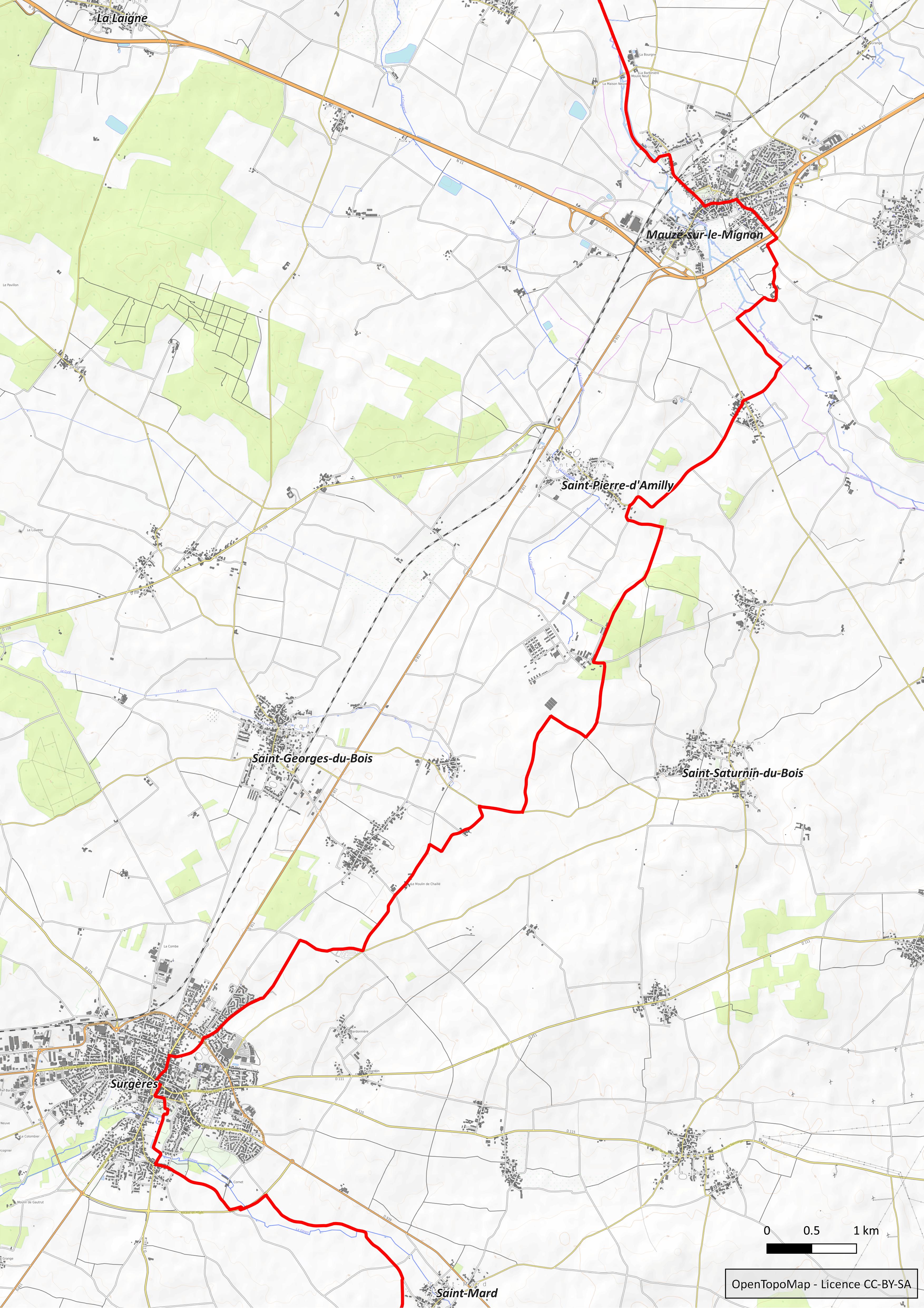 Liaison secondaire de Saint Jacques de Compostelle