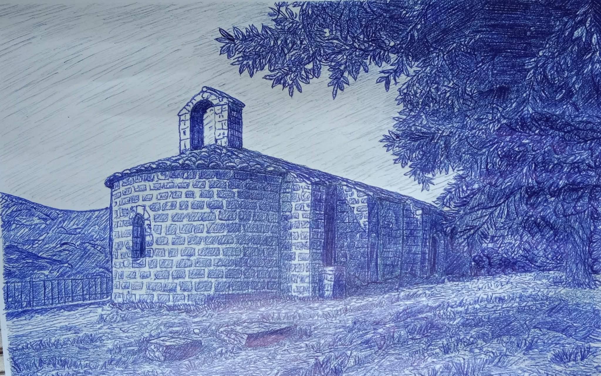 Tableau représentant la Chapelle des Roberts