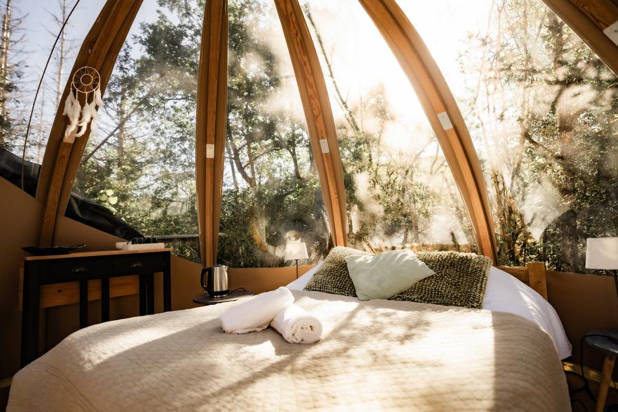 La bulle à ossature bois des Géorennes_Champfromier