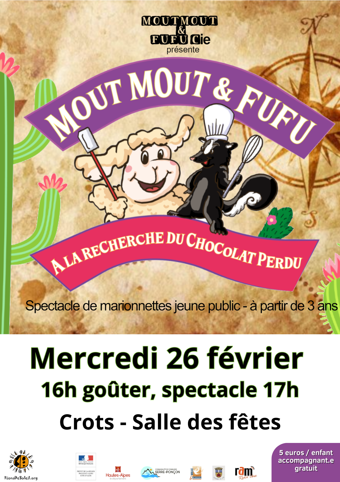 Spectacle enfant Moutmout et Fufu