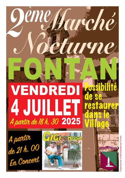 2ème marché nocturne de Fontan