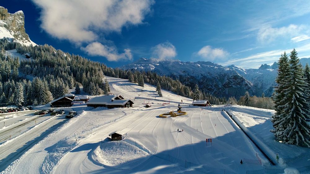Vue du haut de la station de ski de Passy Plaine-Joux