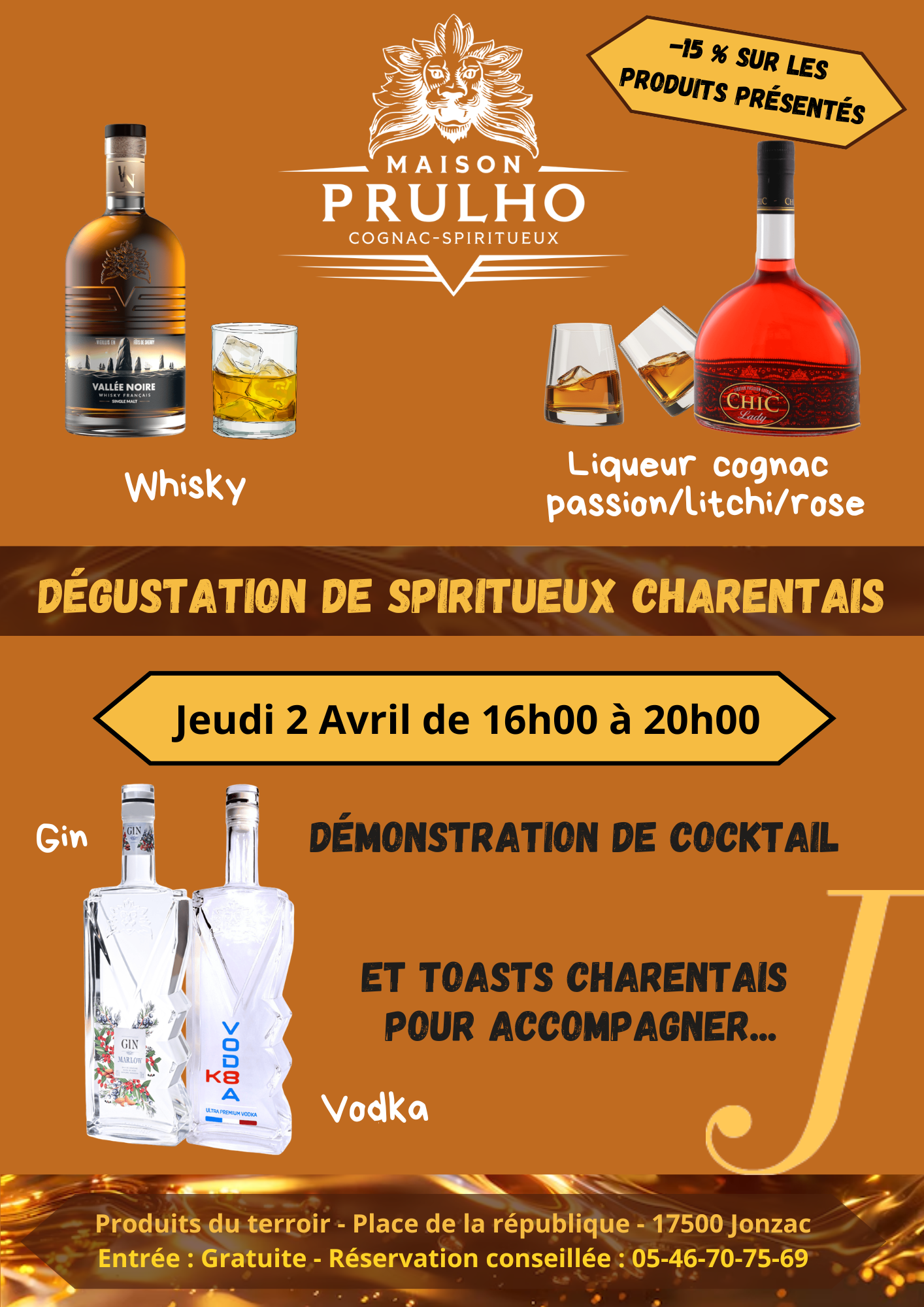 Dégustation de Spiritueux Charentais