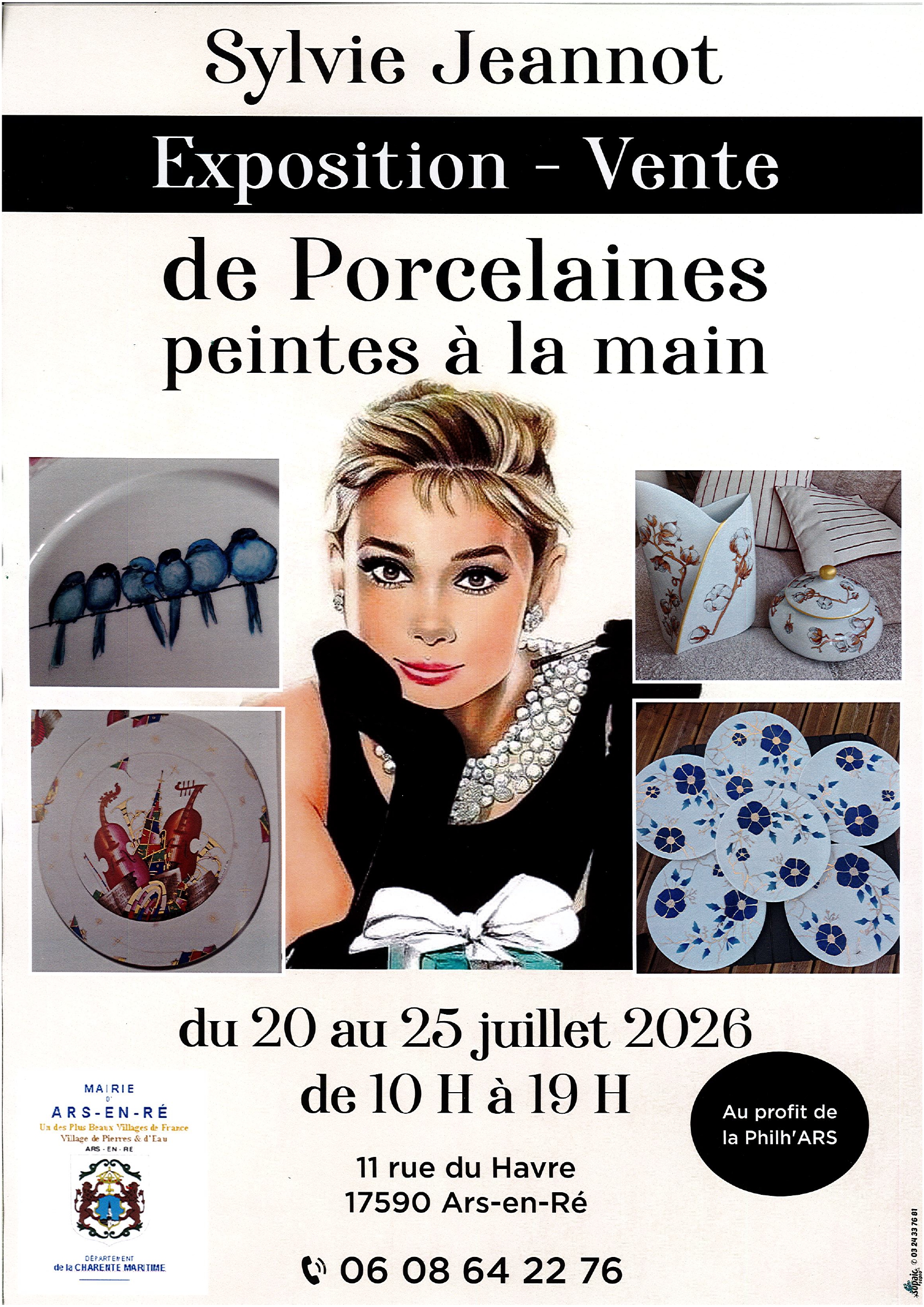Exposition Vente de Porcelaines peintes à la main - Sylvie Jeannot