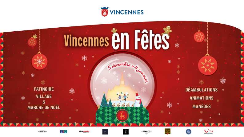Bandeau Les marchés et le village de Noël à Vincennes 