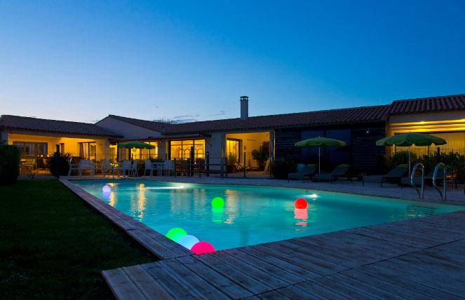 Piscine de nuit