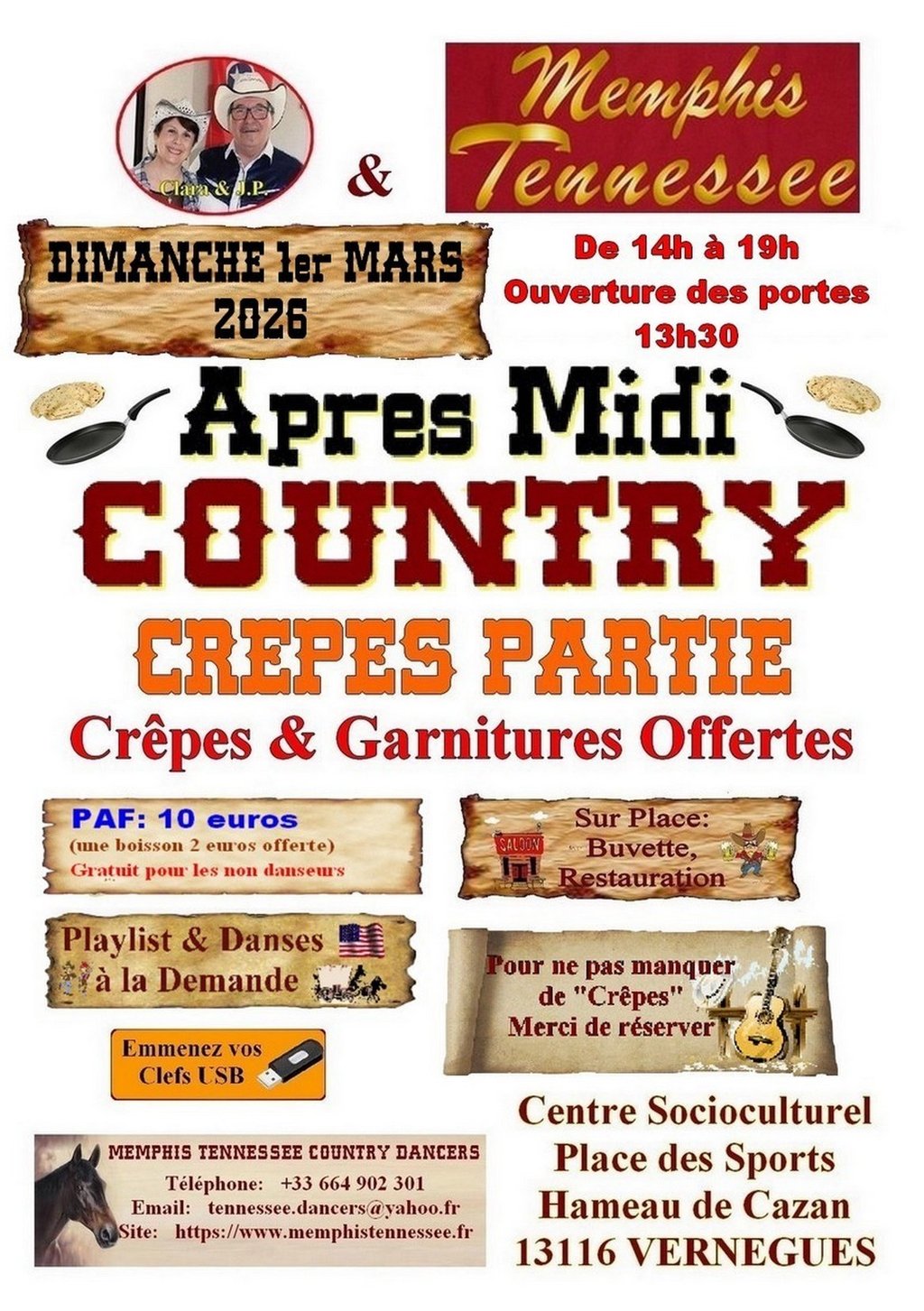 Après-midi country : crêpes partie