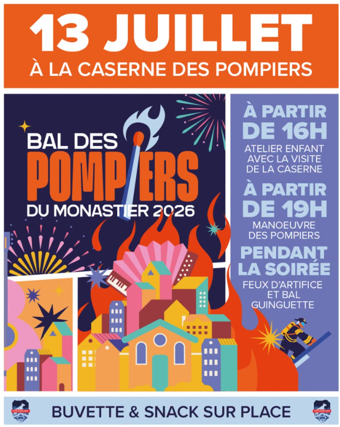 Bal des pompiers et feu d'artifice