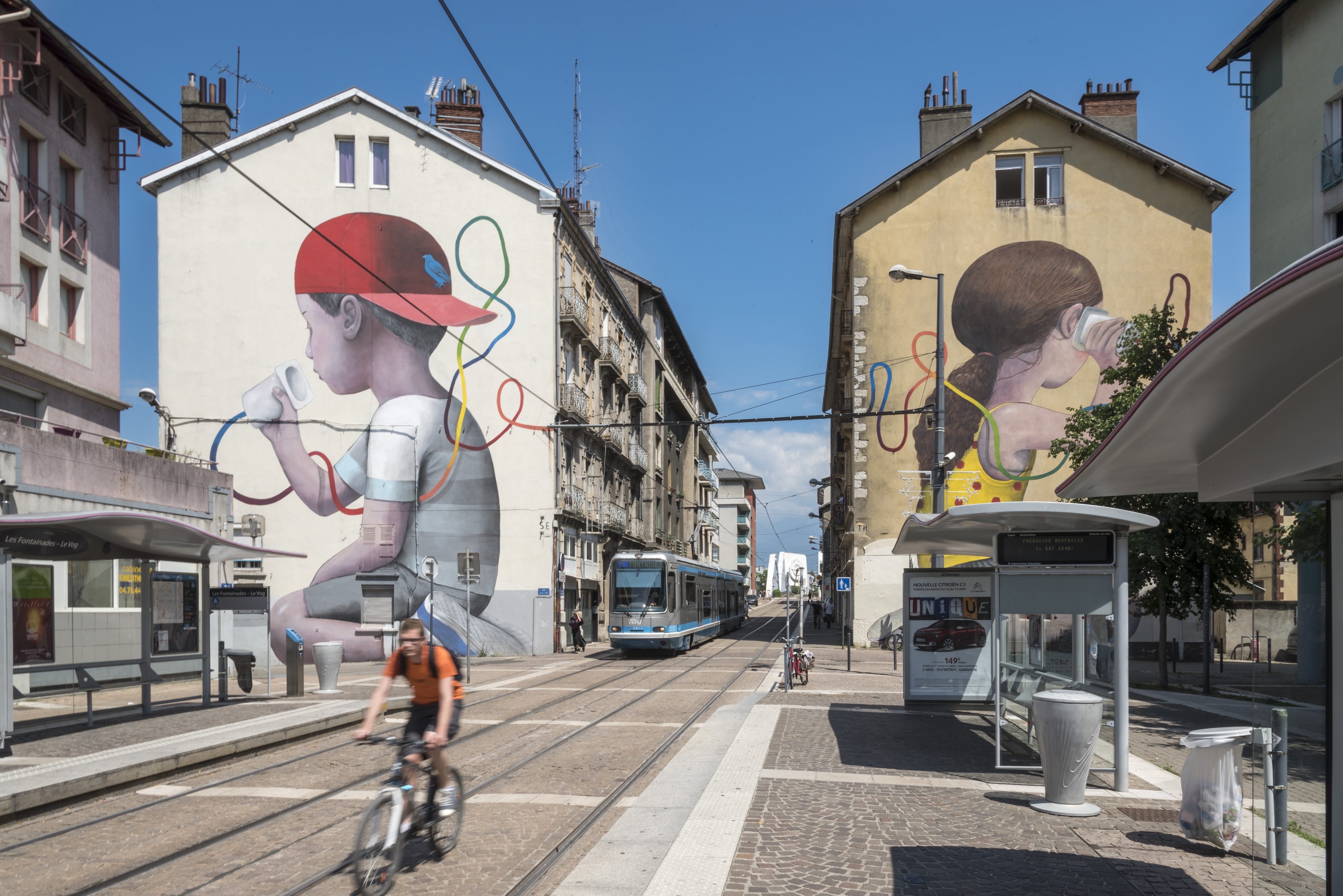 Le Street art en tramway et à pied_Grenoble