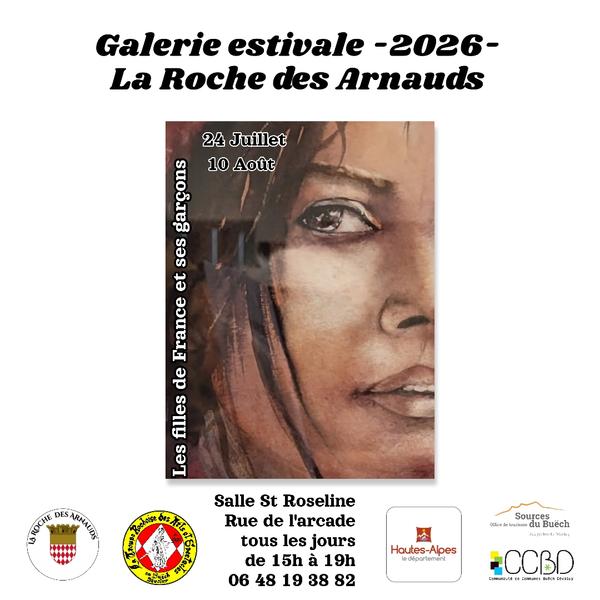 Galerie estivale Rochoise - Exposition : les filles de France et ses garçons vous présentent leurs travaux.