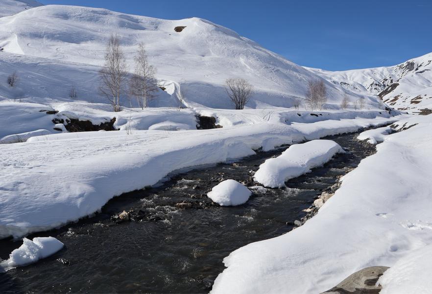 Refuge du pic du mas de la Grave en raquettes depuis le Chazelet_La Grave