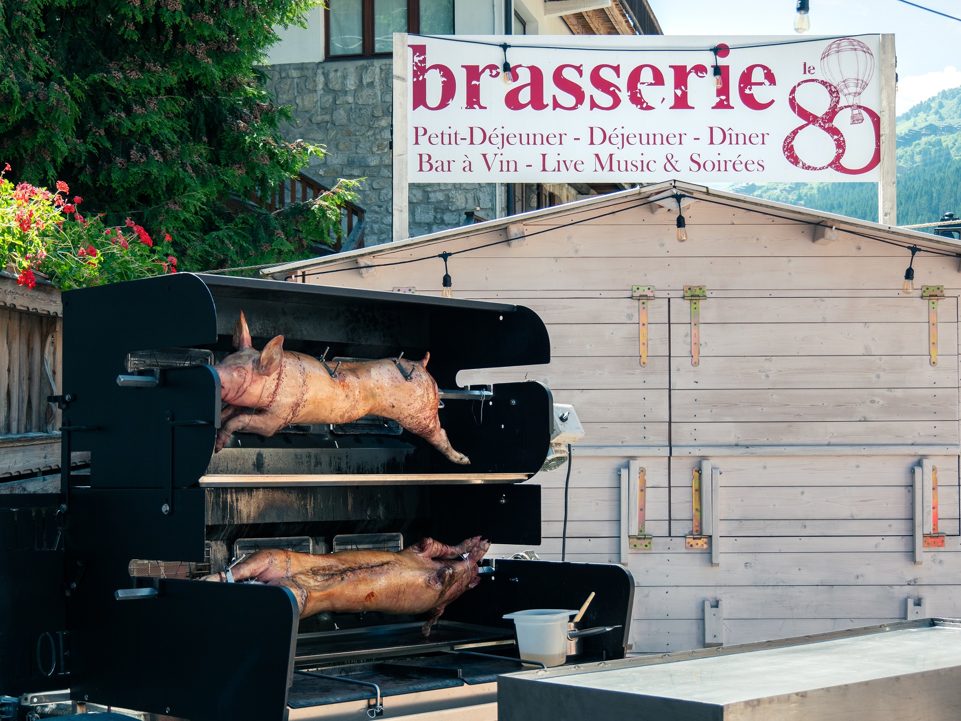 Cochon à la broche