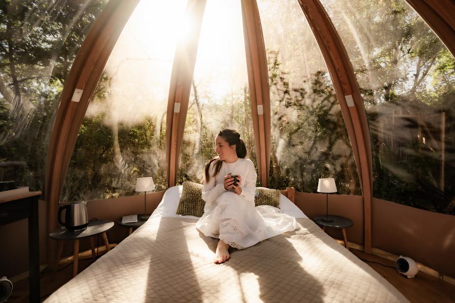 La bulle à ossature bois des Géorennes_Champfromier