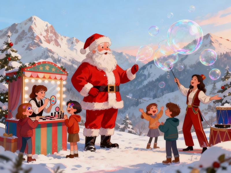 Arrivée du Père Noël et festivités d'hiver_Saint-Michel-de-Chaillol - © Ani chaillol