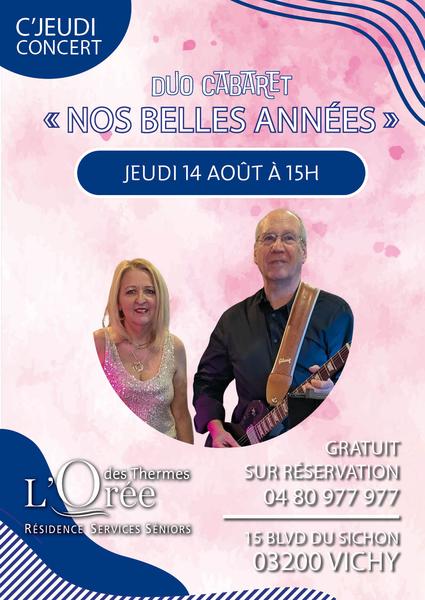 Concert duo nos belles années