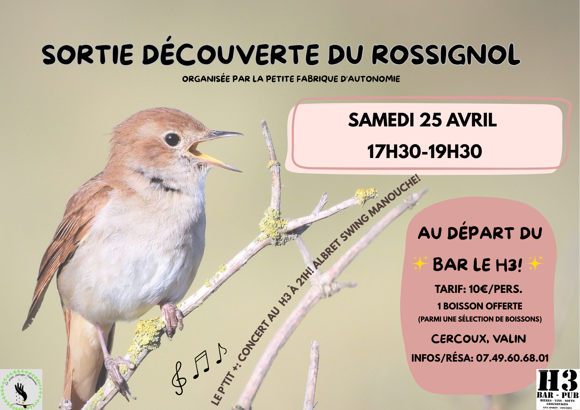 Sortie découverte du Rossignol