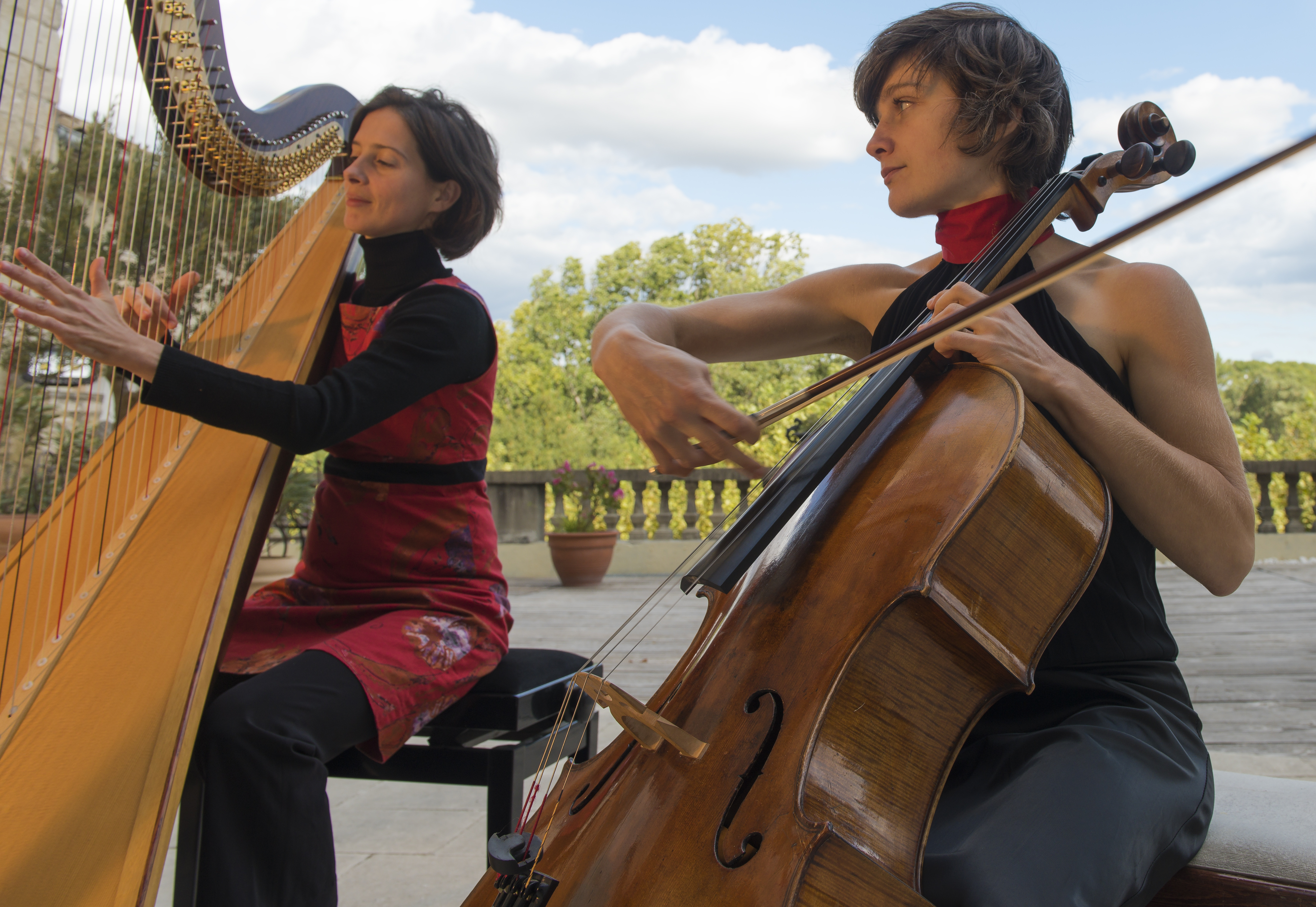 Festival Musiques en Vivarais Lignon : Duo Bergamasque : Harpe et Violoncelle