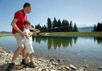Concours de Pêche au Plan d'eau du Mont-Lachat Haute Savoie