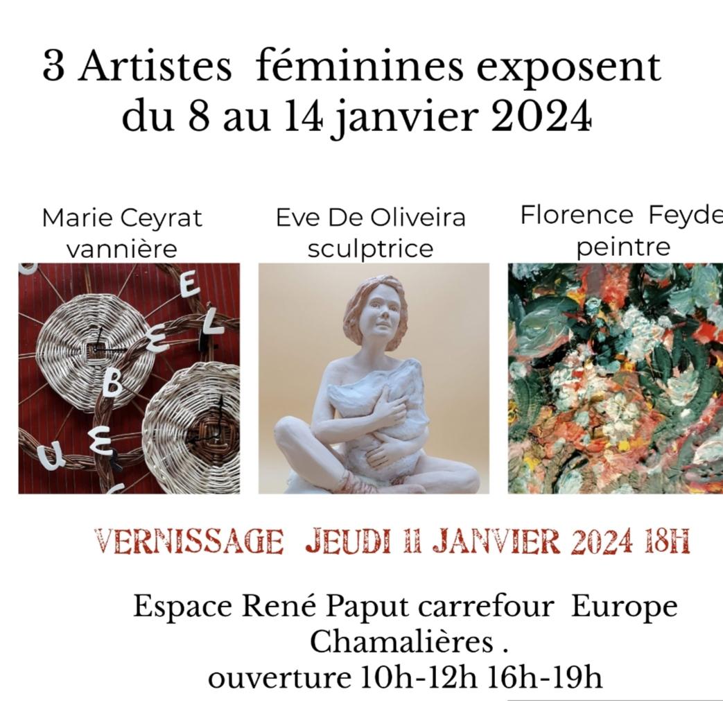 Exposition 3 artistes feminines