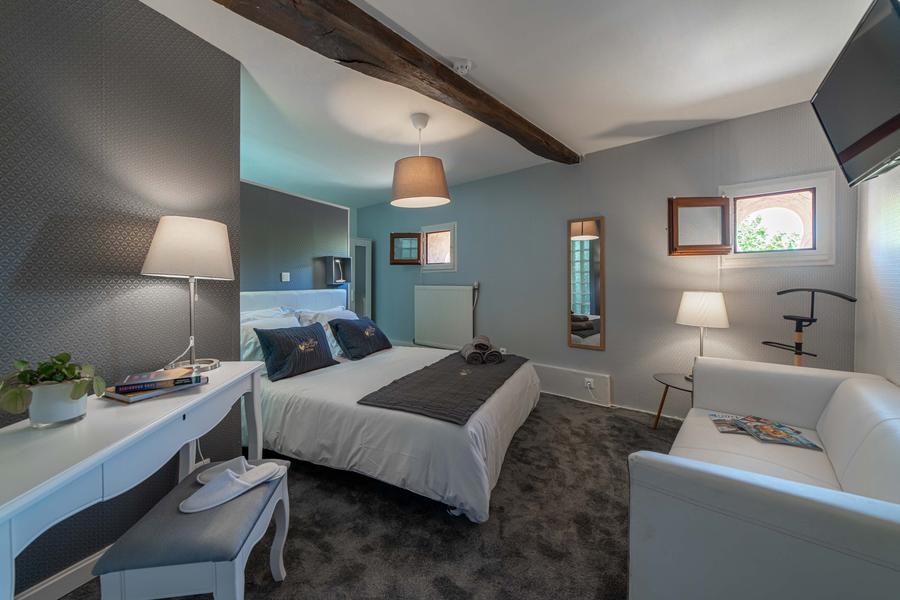 Chambre à l'Hôtel Spa le Coq Dort à Châtillon sur Chalaronne